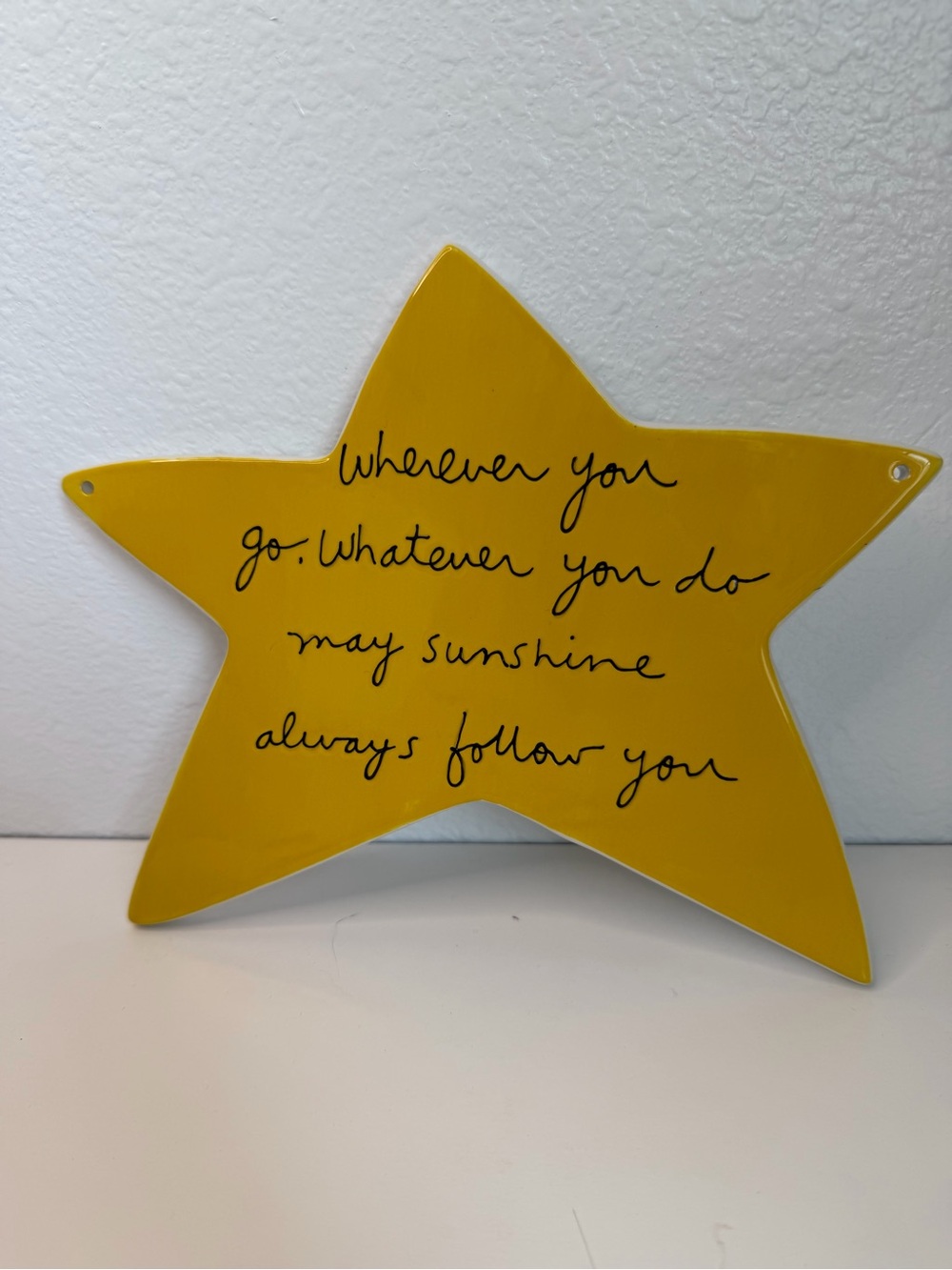 Department 56 Sandra Magsamum Star Where Ever You Go Wall Hanging Plaque Flaw